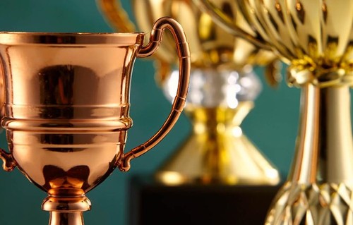 Group of trophies