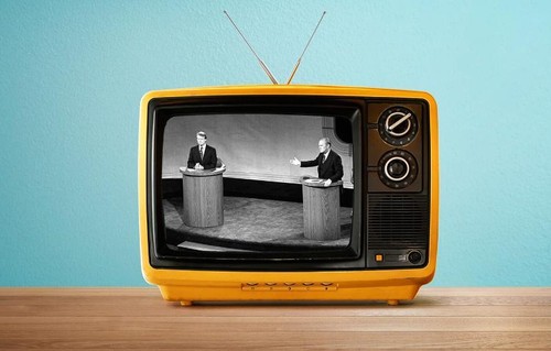 President Ford and Jimmy Carter debate in 1976