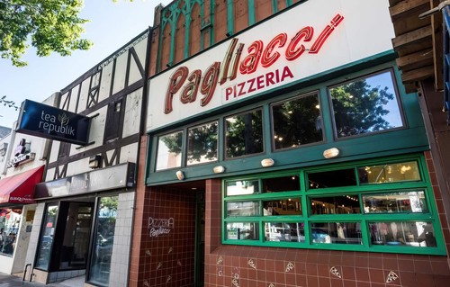 Pagliacci Pizza restaurant facade in the U District