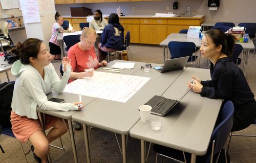 Dr. Liu with students in ECSEP program