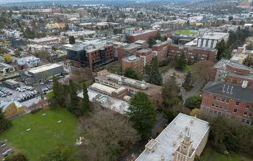 SU aerial shot of campus