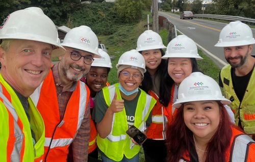 Sno County bridge project center team close up