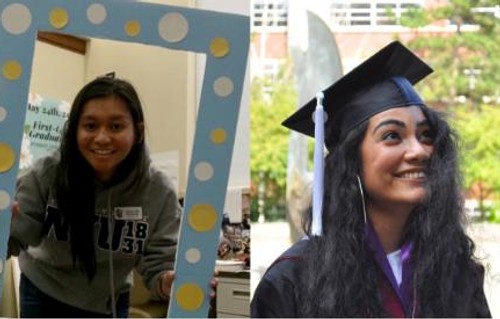 Profile photos of Jessica Olarti, '20 and Chhavi Mehra, '20