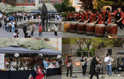 Obon festival photo collage