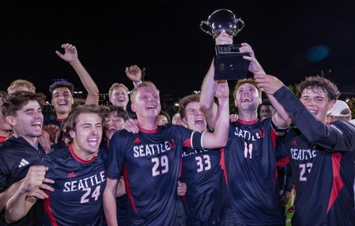With the win, the Redhawks secured the newly named Fewing Cup, awarded to the winner of the annual showdown between Seattle U and Washington. 