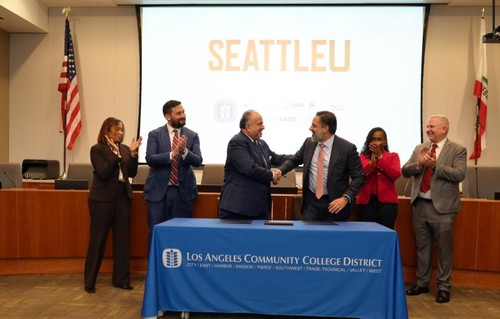 Eduardo meets with president of Los Angeles CC
