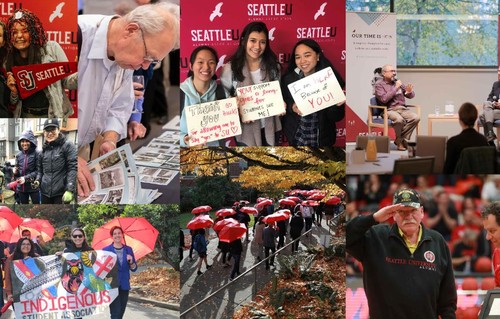 A collage of images from Homecoming 2019