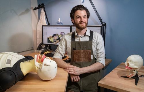DJ Traina, creator of an advanced medical manikin