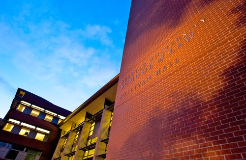 Sullivan Hall at dusk