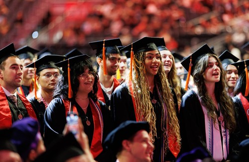 Students at Graduation