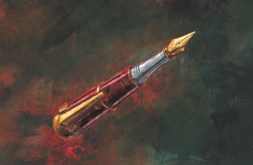 An illustration of a pen